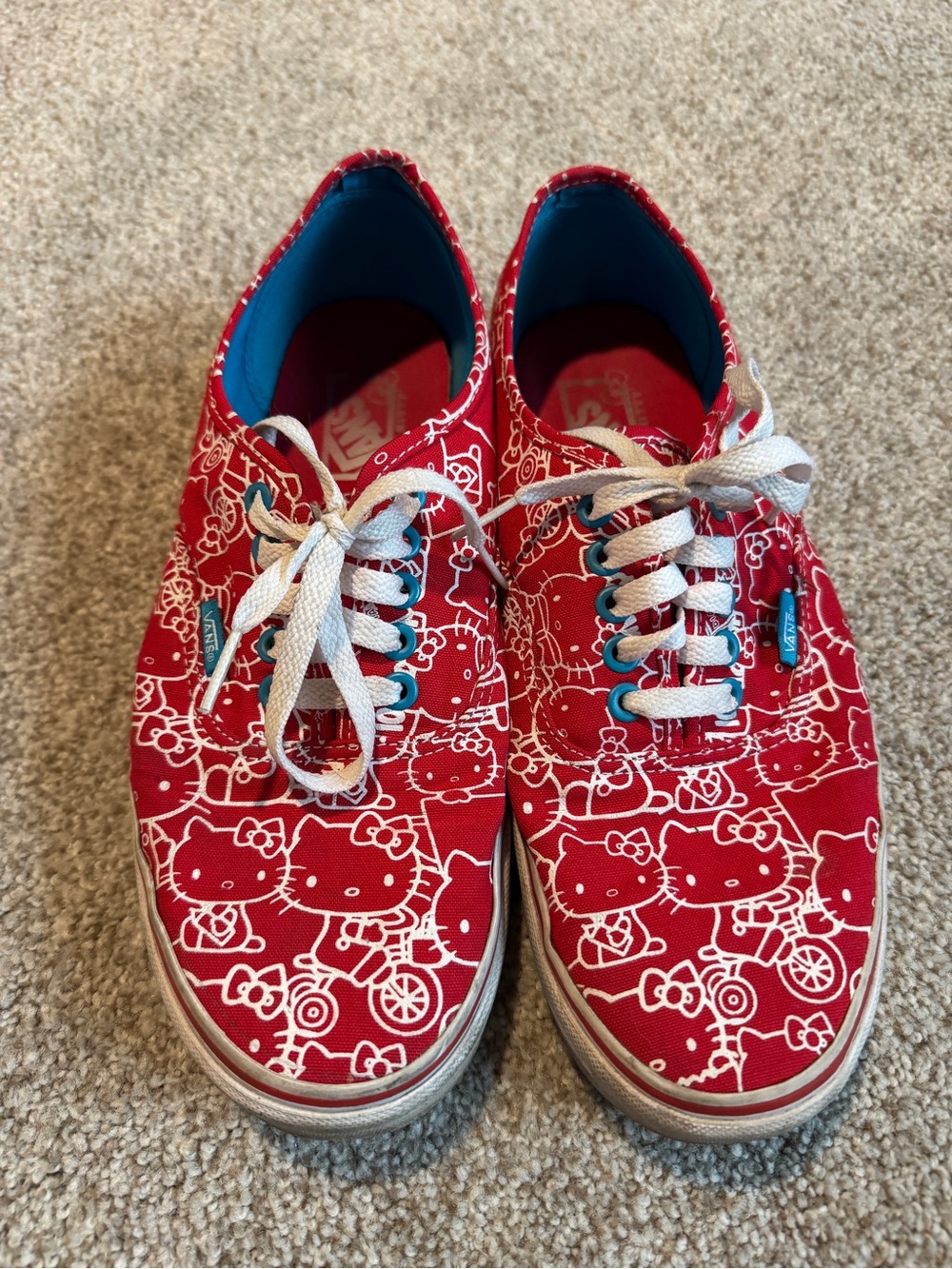 Women’s Red Hello Kitty Canvas Sneakers